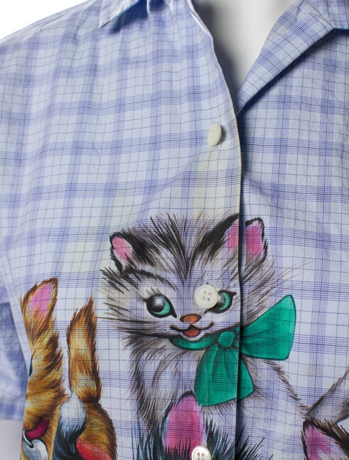 Miu Miu 2020 Plaid Print Button-Up Top