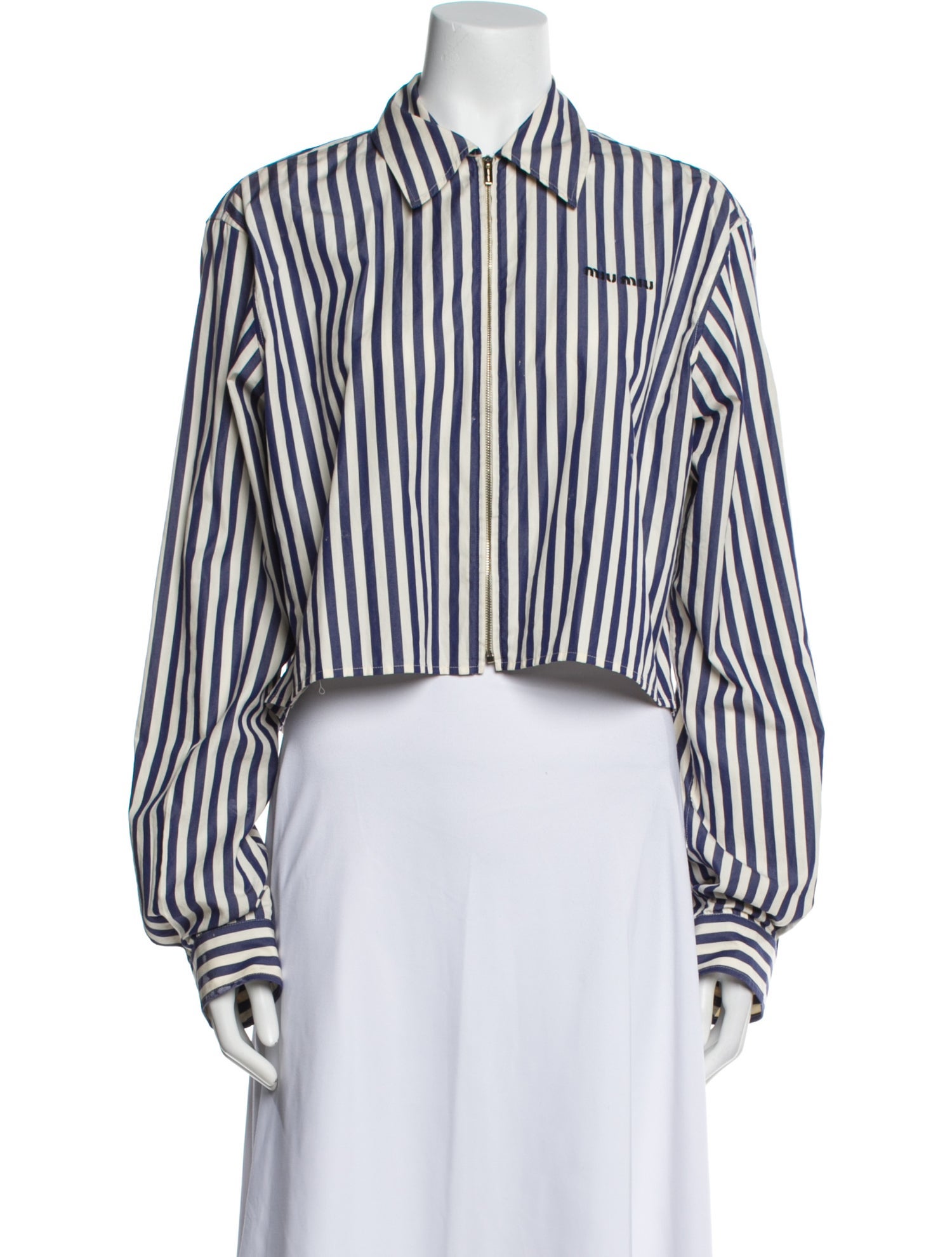 Miu Miu 2025 Striped Crop Top