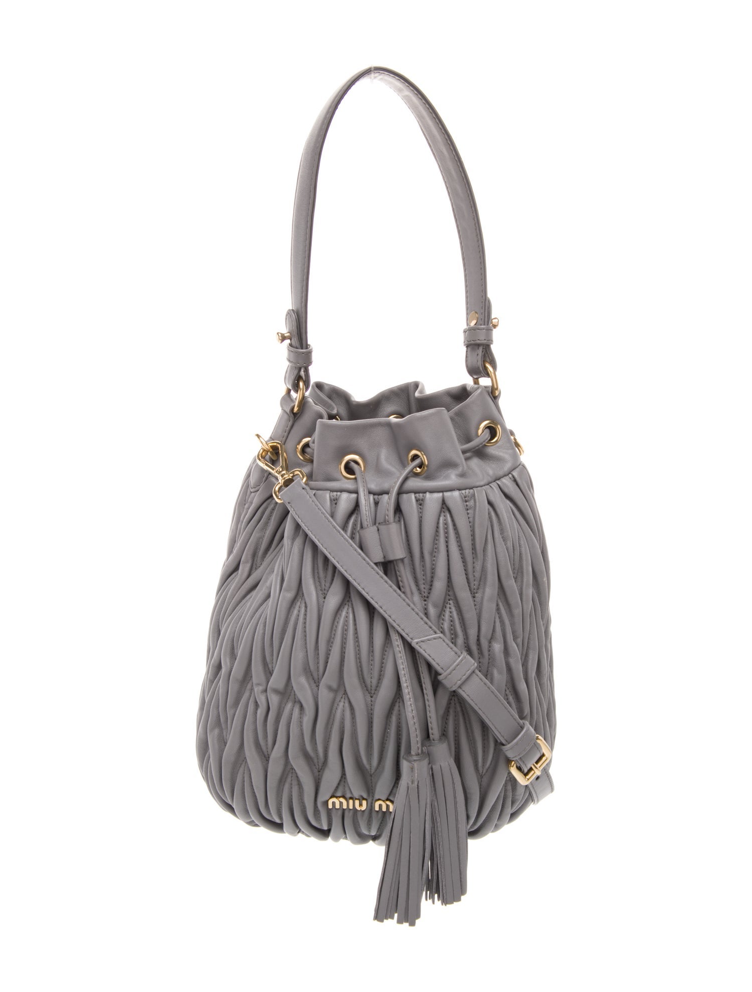 Miu Miu Lambskin Bucket Bag
