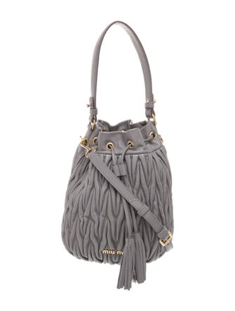 Miu Miu Lambskin Bucket Bag