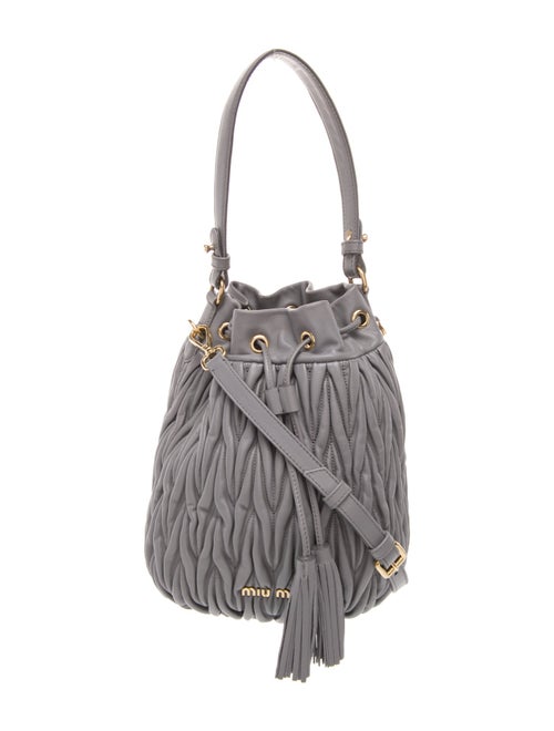 Miu Miu Lambskin Bucket Bag