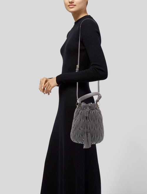 Miu Miu Lambskin Bucket Bag