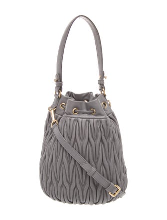Miu Miu Lambskin Bucket Bag