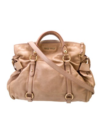 Miu Miu Leather Top Handle Bag