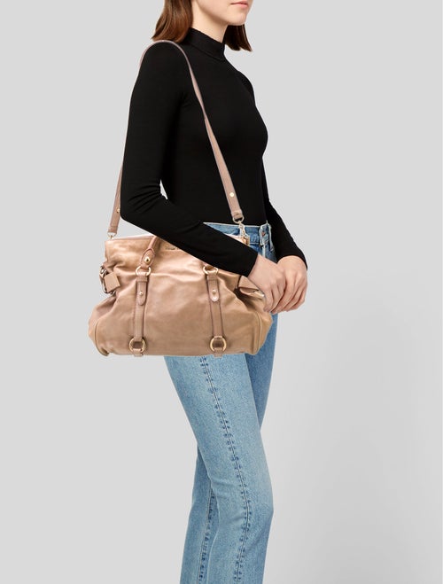 Miu Miu Leather Top Handle Bag