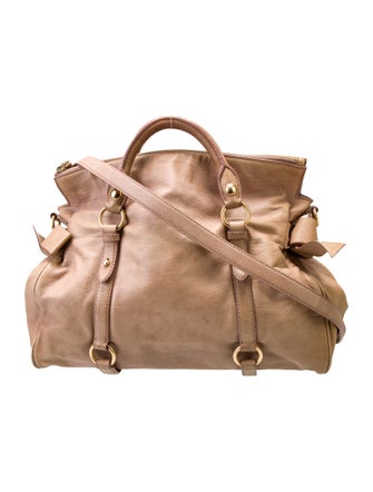 Miu Miu Leather Top Handle Bag