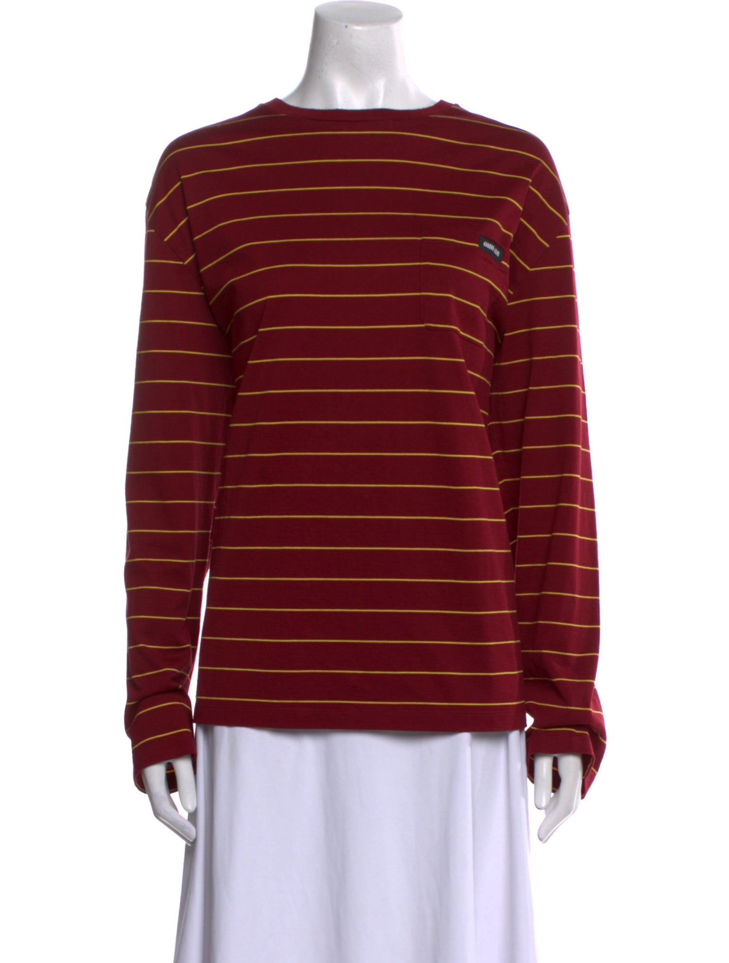 Miu Miu 2024 Striped Sweatshirt