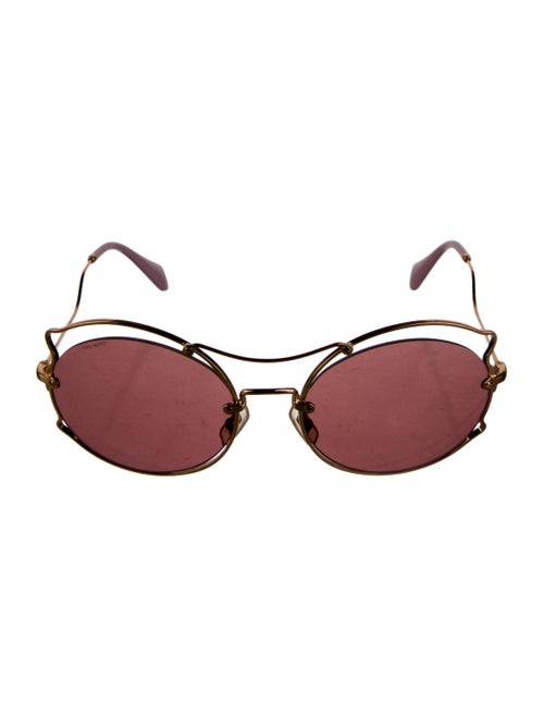 Miu Miu Round Tinted Sunglasses