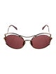 Miu Miu Round Tinted Sunglasses