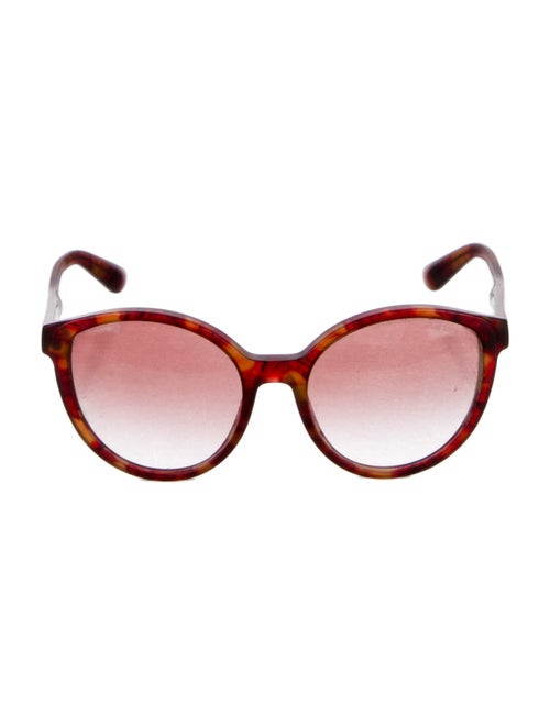 Miu Miu Round Gradient Sunglasses