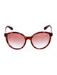 Miu Miu Round Gradient Sunglasses