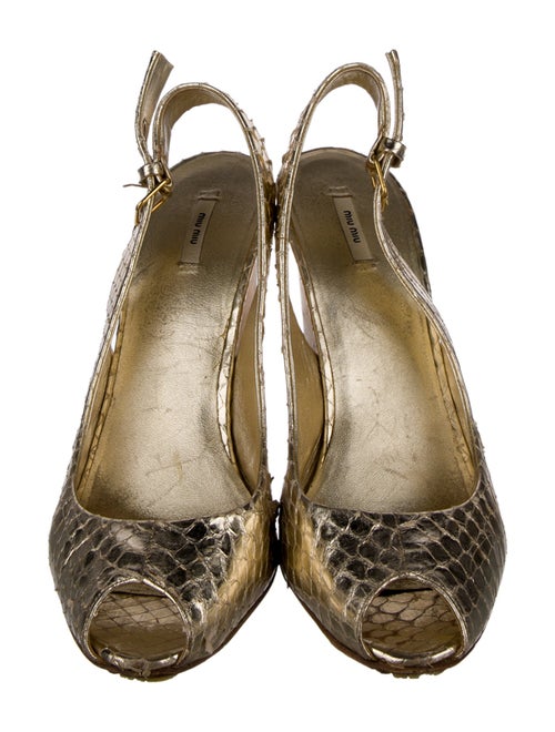 Miu Miu Leather Slingback Pumps