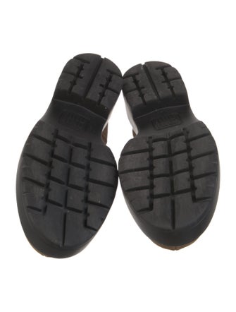 Miu Miu Leather Lace-Up Boots