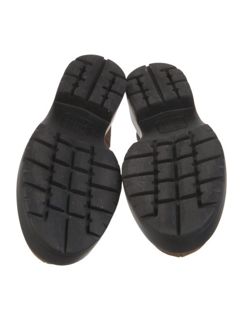 Miu Miu Leather Lace-Up Boots