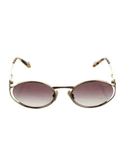 Miu Miu Round Gradient Sunglasses