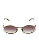 Miu Miu Round Gradient Sunglasses