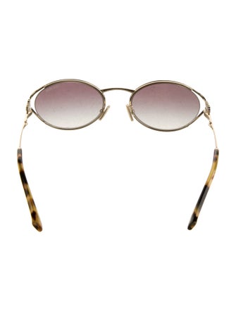 Miu Miu Round Gradient Sunglasses