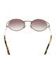 Miu Miu Round Gradient Sunglasses