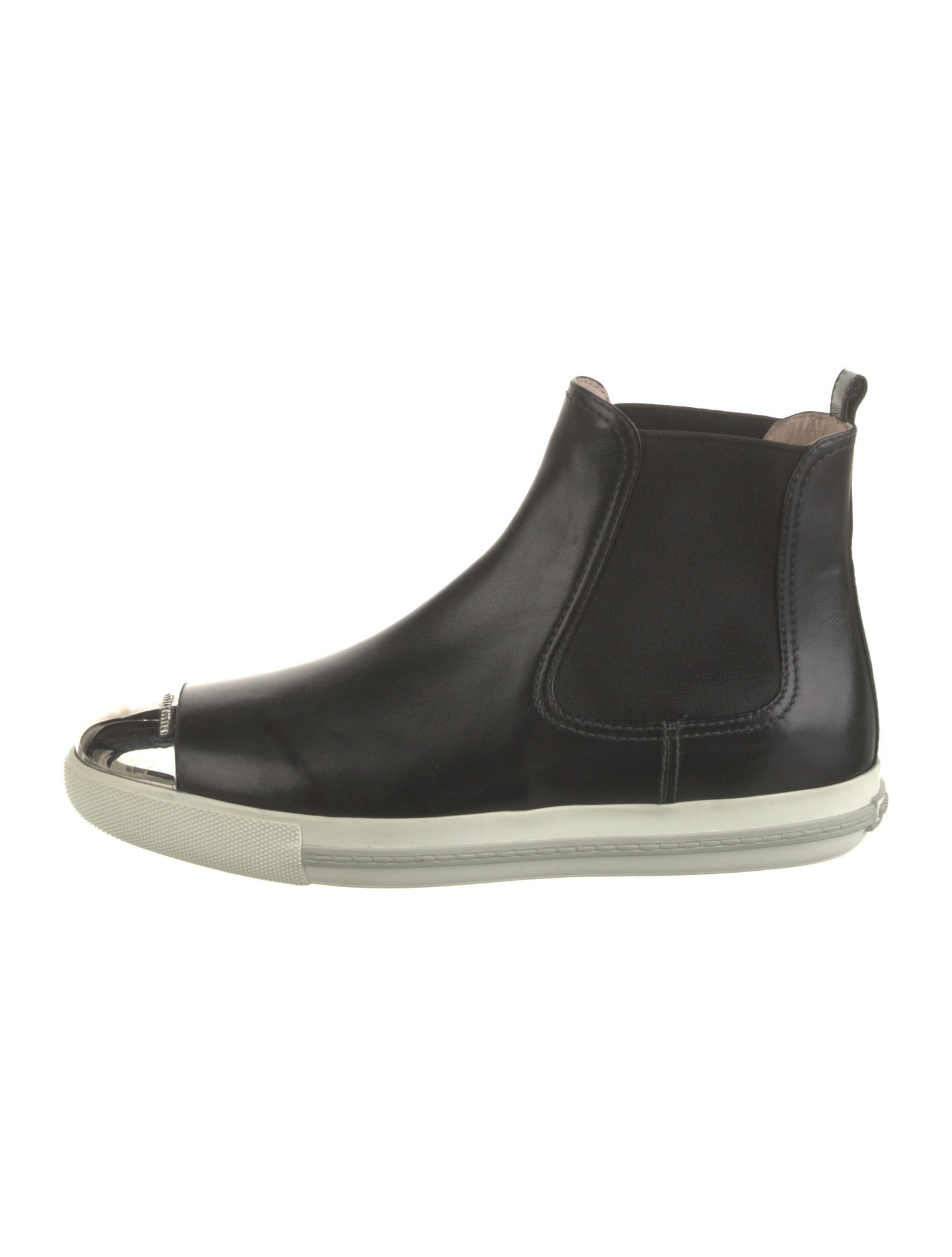 Miu Miu Leather Chelsea Boots