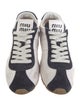 Miu Miu Leather Colorblock Pattern Sneakers