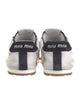 Miu Miu Leather Colorblock Pattern Sneakers