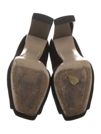 Miu Miu Suede Crystal Embellishments Pumps