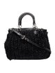 Miu Miu Raffia Top Handle Bag