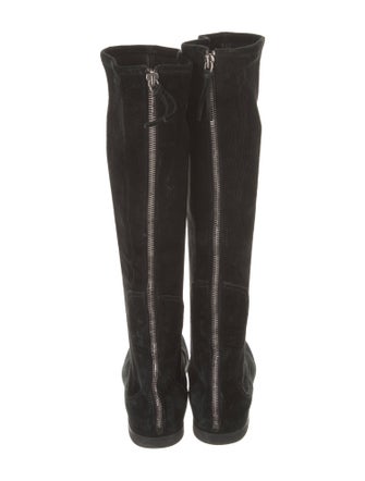 Miu Miu Suede Riding Boots