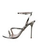 Miu Miu Patent Leather Crystal Embellishments Sandals
