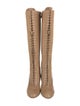 Miu Miu Leather Lace-Up Boots