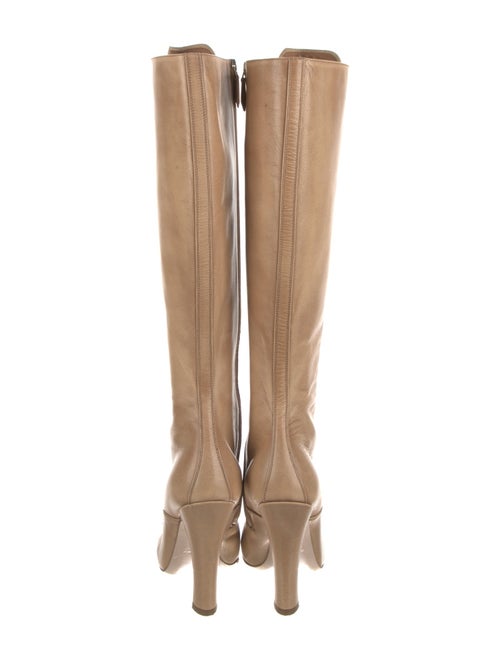 Miu Miu Leather Lace-Up Boots