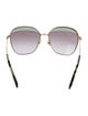 Miu Miu Aviator Tinted Sunglasses