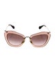 Miu Miu Cat-Eye Gradient Sunglasses
