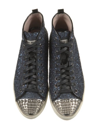 Miu Miu Glitter Glitter Accents Sneakers