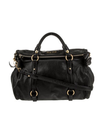 Miu Miu Leather Top Handle Bag