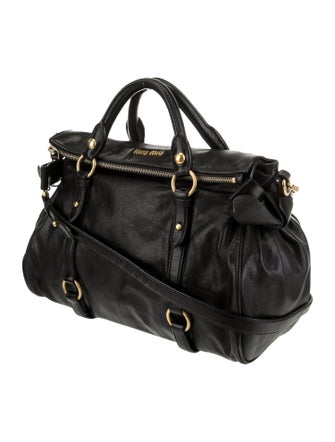 Miu Miu Leather Top Handle Bag