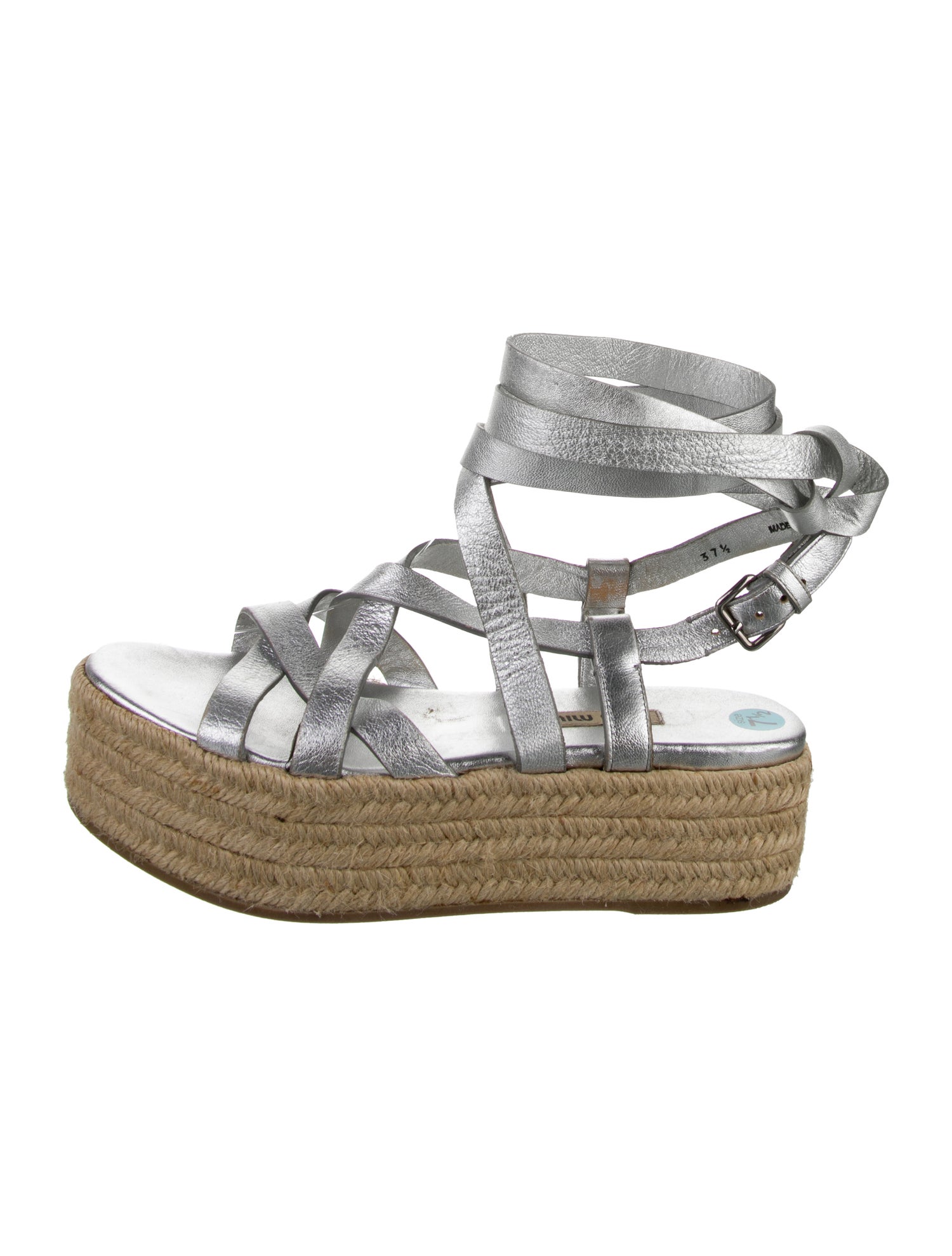 Miu Miu Leather Espadrilles