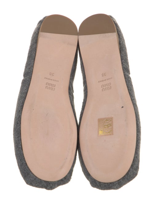 Miu Miu Wool Mary Jane Flats