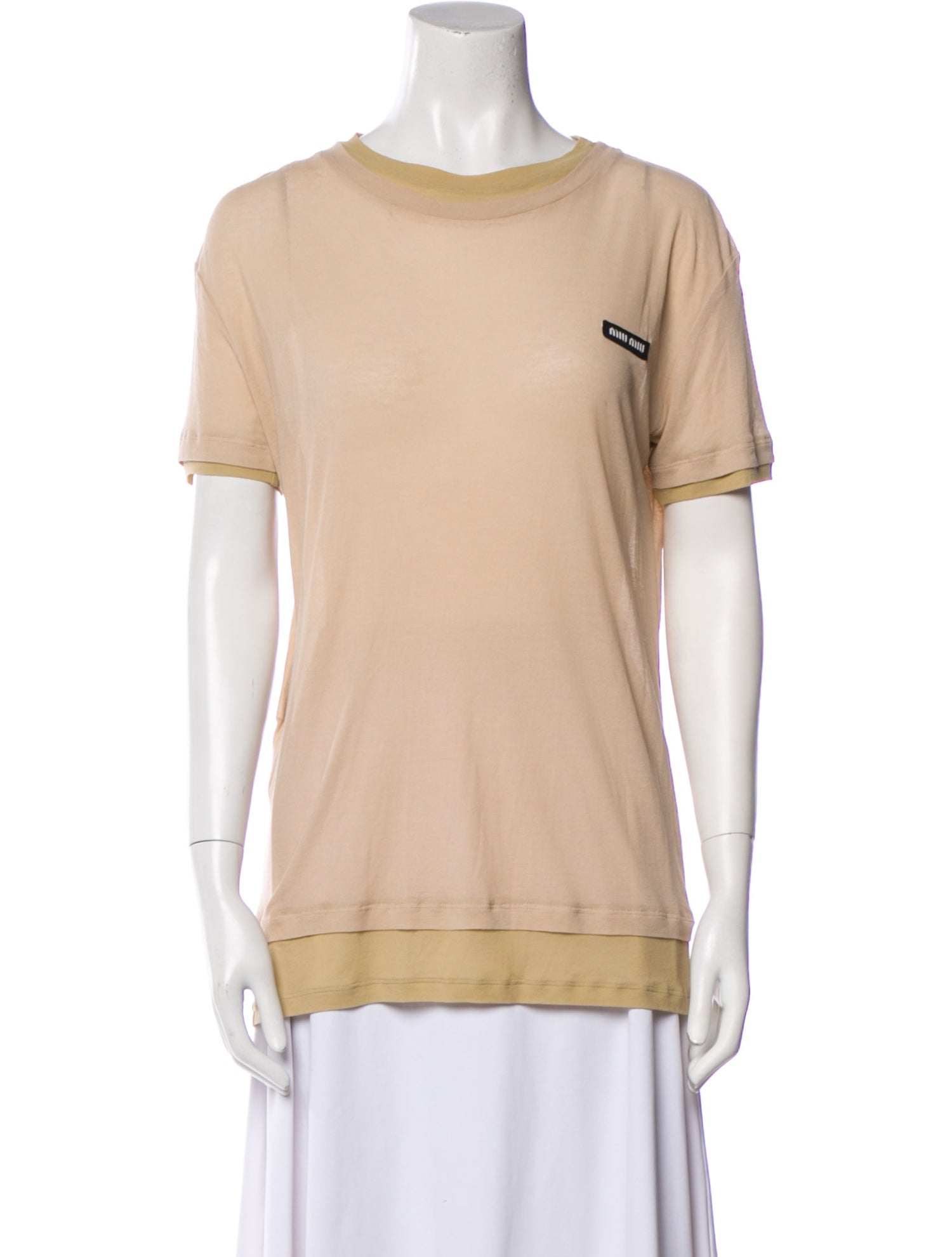 Miu Miu 2023 Crew Neck T-Shirt