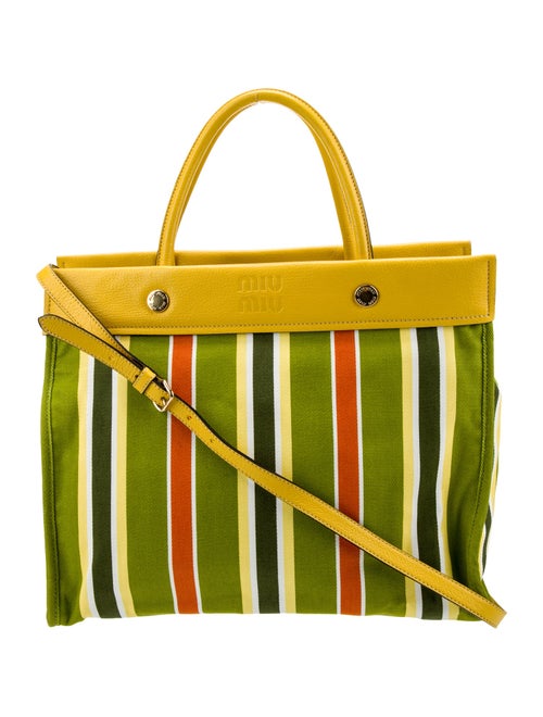 Miu Miu Canvas Shoulder Bag