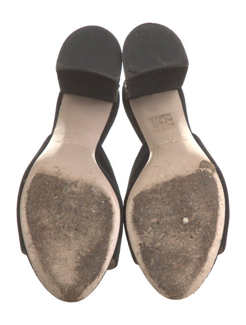 Miu Miu Suede Crystal Embellishments Slides