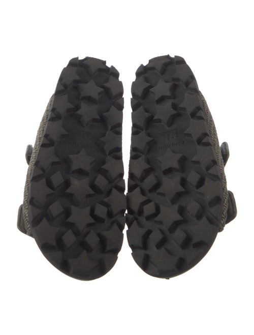 Miu Miu Raffia Slides