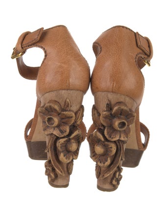 Miu Miu Leather Sandals