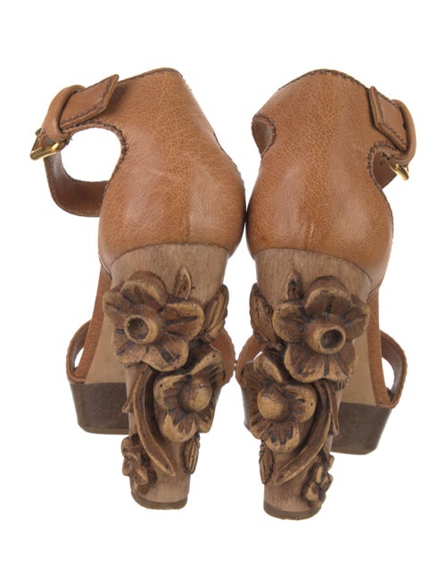 Miu Miu Leather Sandals