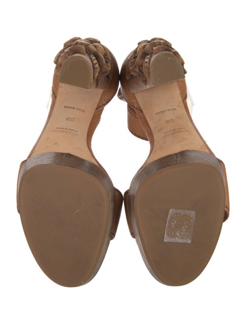 Miu Miu Leather Sandals