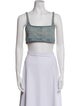 Miu Miu 2023 Square Neckline Crop Top