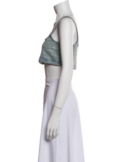 Miu Miu 2023 Square Neckline Crop Top