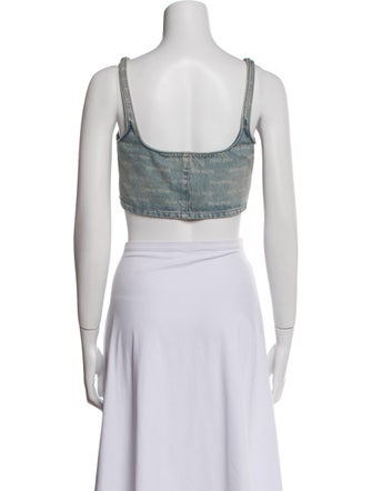 Miu Miu 2023 Square Neckline Crop Top