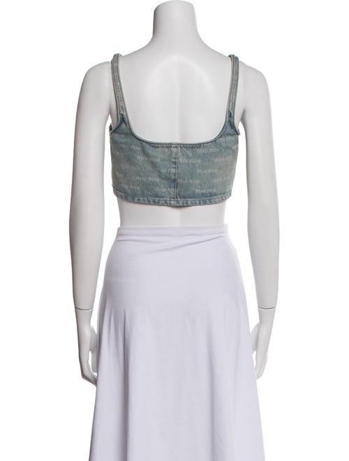 Miu Miu 2023 Square Neckline Crop Top