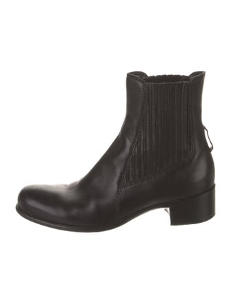 Miu Miu Leather Chelsea Boots